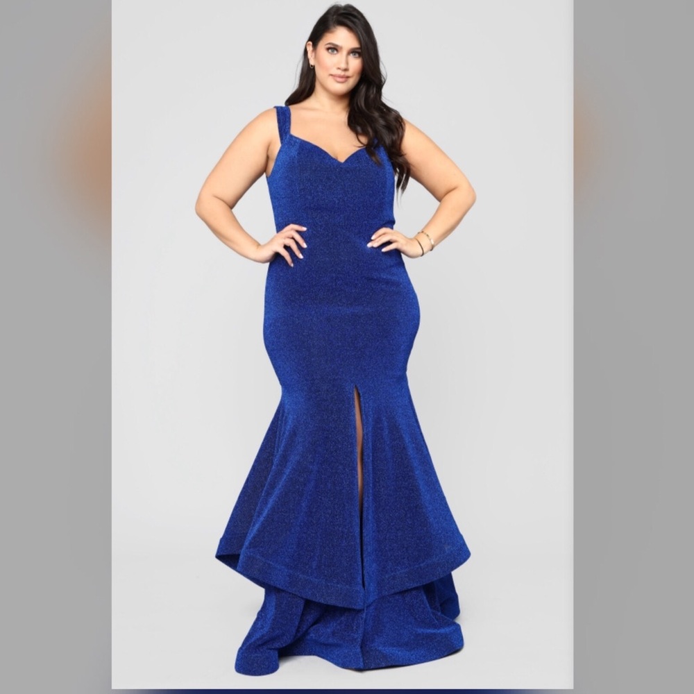 Floor Length Plus Size Evening Gown